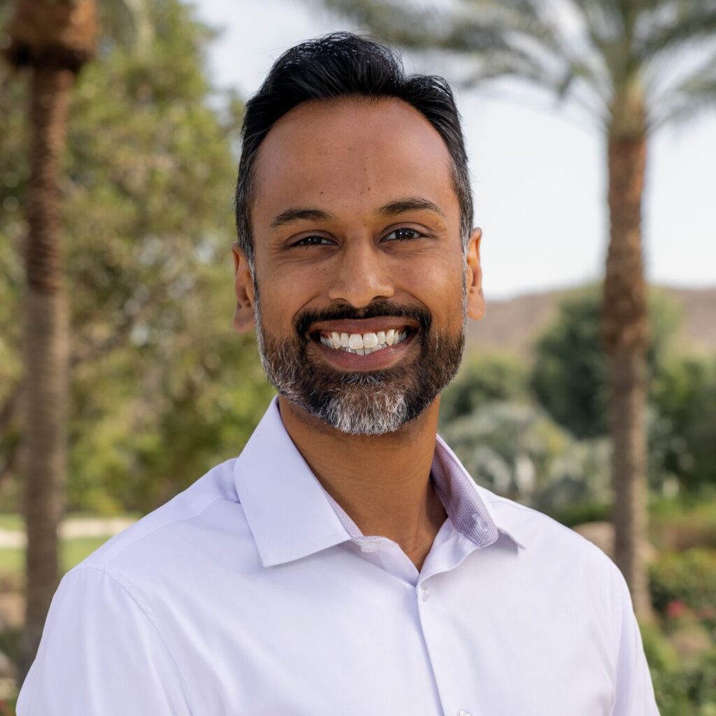 Vishal Patel from Sensei, speaker at Longevity Summit Dublin 2025, smiling in outdoor portrait